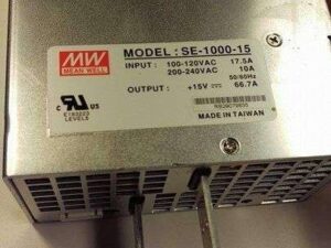 SE-1000-15 Nguồn một chiều Meanwell 1000W-15VDC