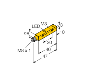 Cảm biến từ tiệm cận Turck NI4U-Q8SE-AN6X-V1131